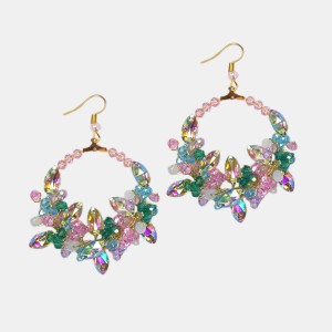 گوشواره کریستال هفترنگ مدل 7CLRR