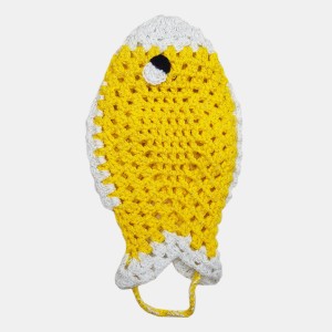 لیف حمام زرد طرح ماهی مدل LFMH