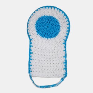 لیف حمام سفید و آبی مدل BL