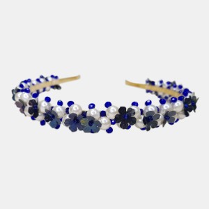 تاج مدل گل سرمه ای