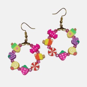 گوشواره زنانه بستنی مدل ERBASTANI