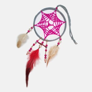 آویز دریم کچر طوسی و صورتی مدل DRMTOOS