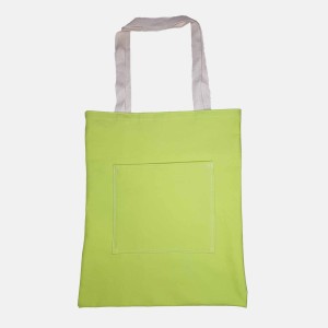 ساک دستی پارچه ای کتان سبز مدل BAGG2G دایانا کالکشن