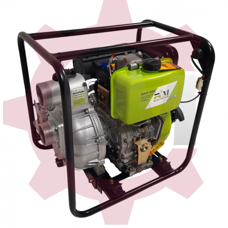 موتور پمپ 3 اینچ گازوئیلی ارتفاع بالا 80 متری استارتی رونی موتور مدل RONIMOTOR RMHP-30DE