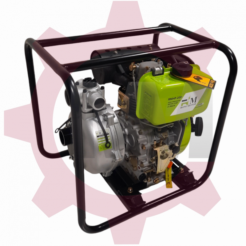 موتور پمپ 2 اینچ گازوئیلی ارتفاع بالا 65 متری رونی موتور مدل RONIMOTOR RMHP-20D