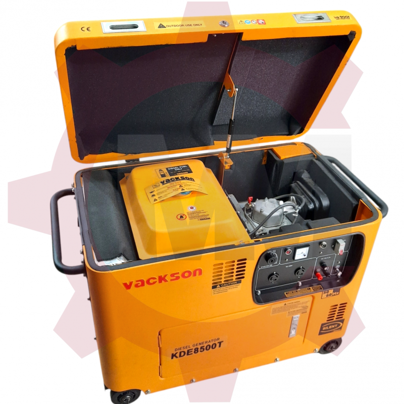 موتور برق دیزل 5.5 کیلو وات سایلنت واکسون مدل VACKSON KDE8500T