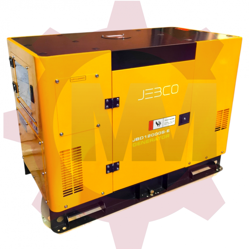 موتور برق 12 کیلو وات سایلنت گازوئیلی دوسیلندر جبکو مدل JEBCO JBD12000SE