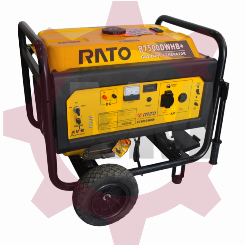 موتور برق بنزینی 6 کیلو وات استارتی راتو مدل RATO R7500DWHB
