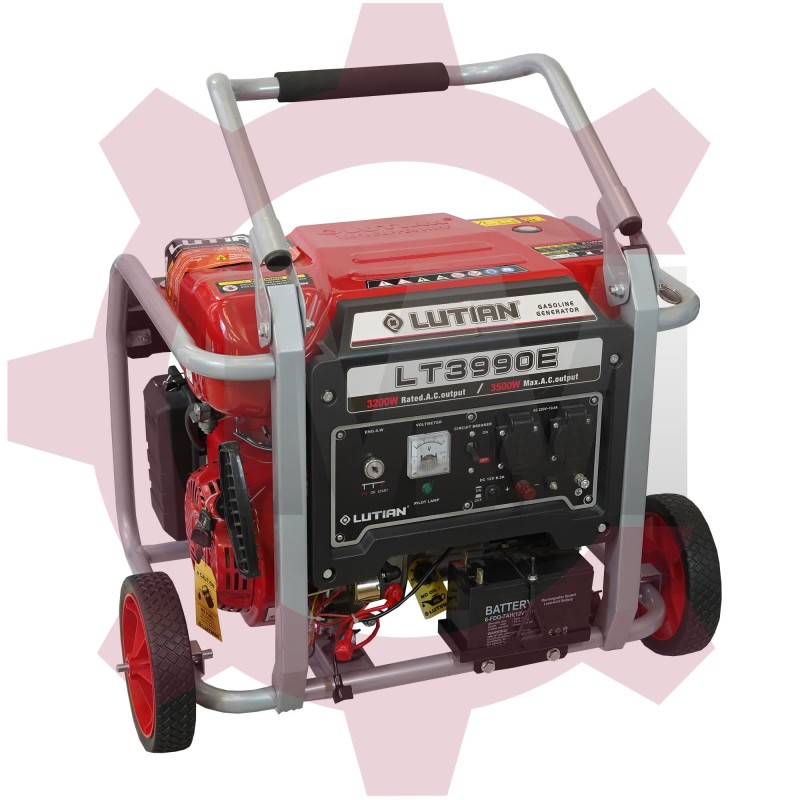 موتور برق 3.5 کیلو وات بنزینی استارتی لوتیان مدل LUTIAN LT-3990E