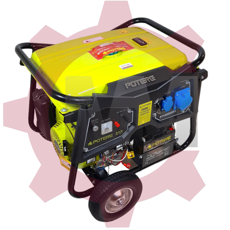 موتور برق 7.5 کیلو وات بنزینی پوتر مدل POTERE PT14000VES