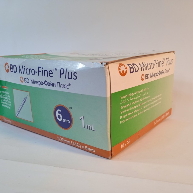 سرنگ انسولین 1سی سی BD آمریکایی