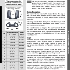 نوستریل ریترنر سیلیکونی  با کیفیت عالی سایزبندی