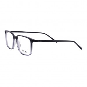 نمای سه رخ عینک طبی COMFORT HA33 با دسته استات مشکی و طراحی مدرن