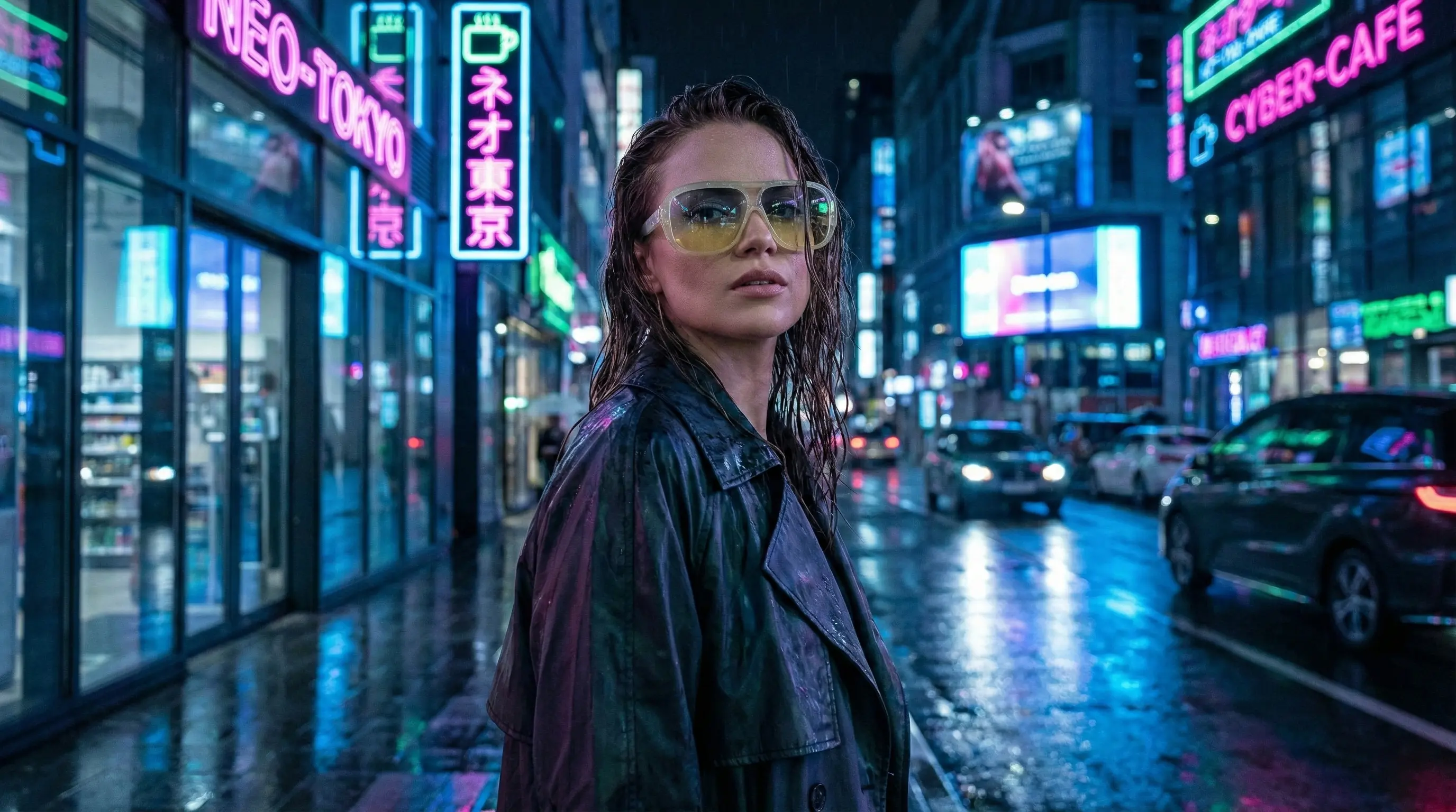 عینک شب لاکچری و فشن زنانه مناسب استایلهای خیابانی