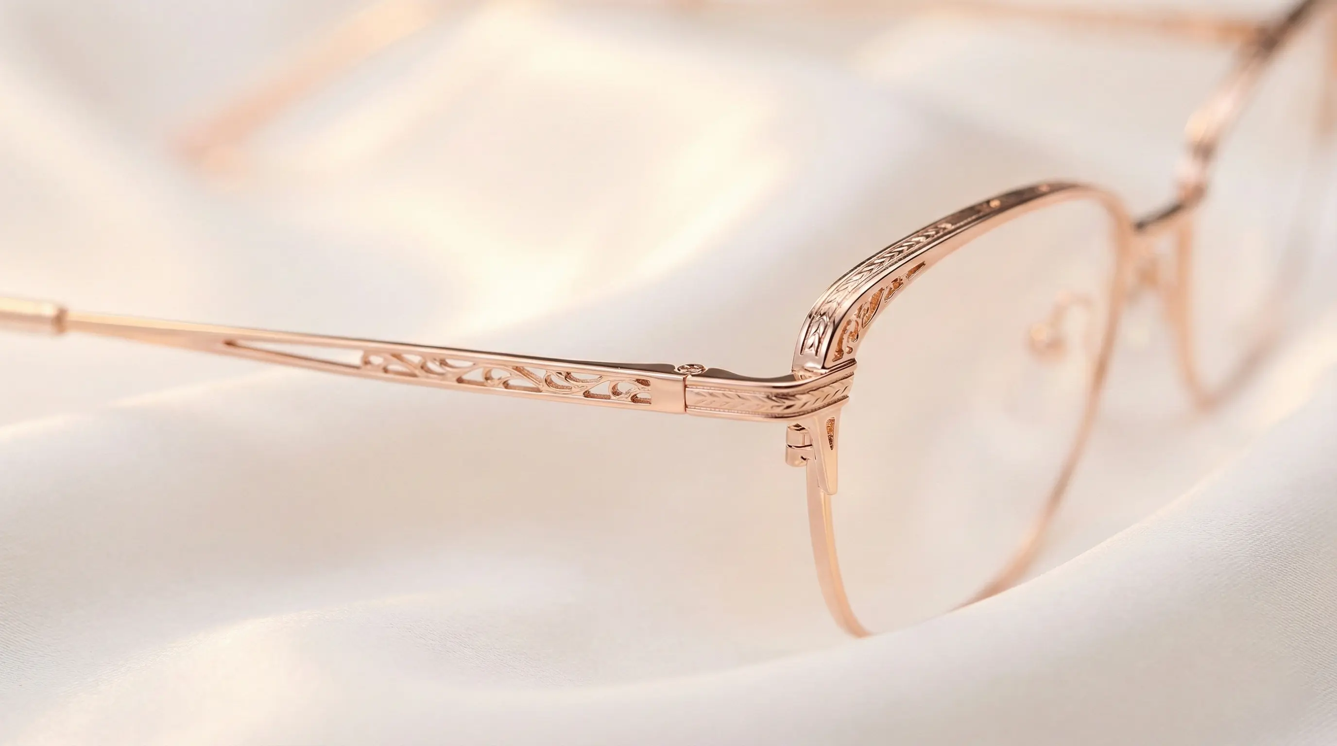 فریم عینک طبی دخترانه فانتزی فلزی و رزگلد جدید