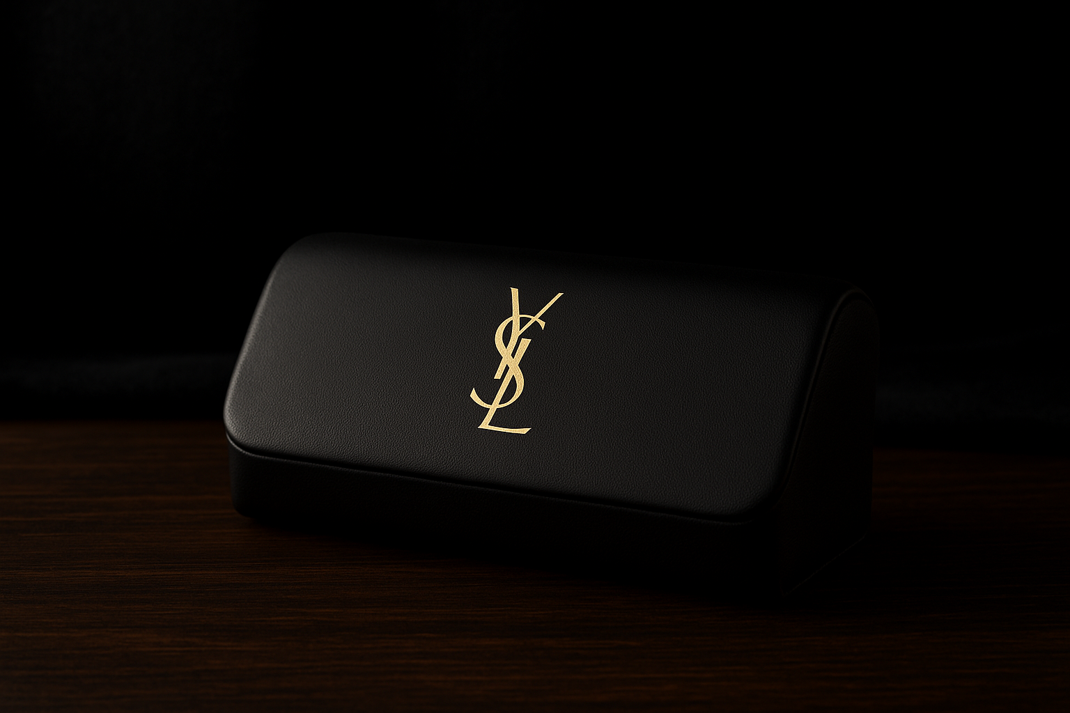 لوگوی YSL روی جعبه عینک ایو سن لوران اصل