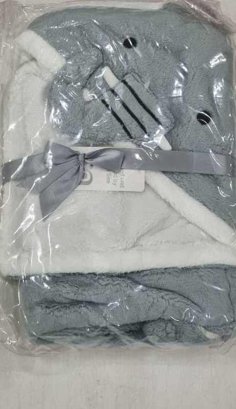 پتوی نوزادی  کلاهدار طرح فیل