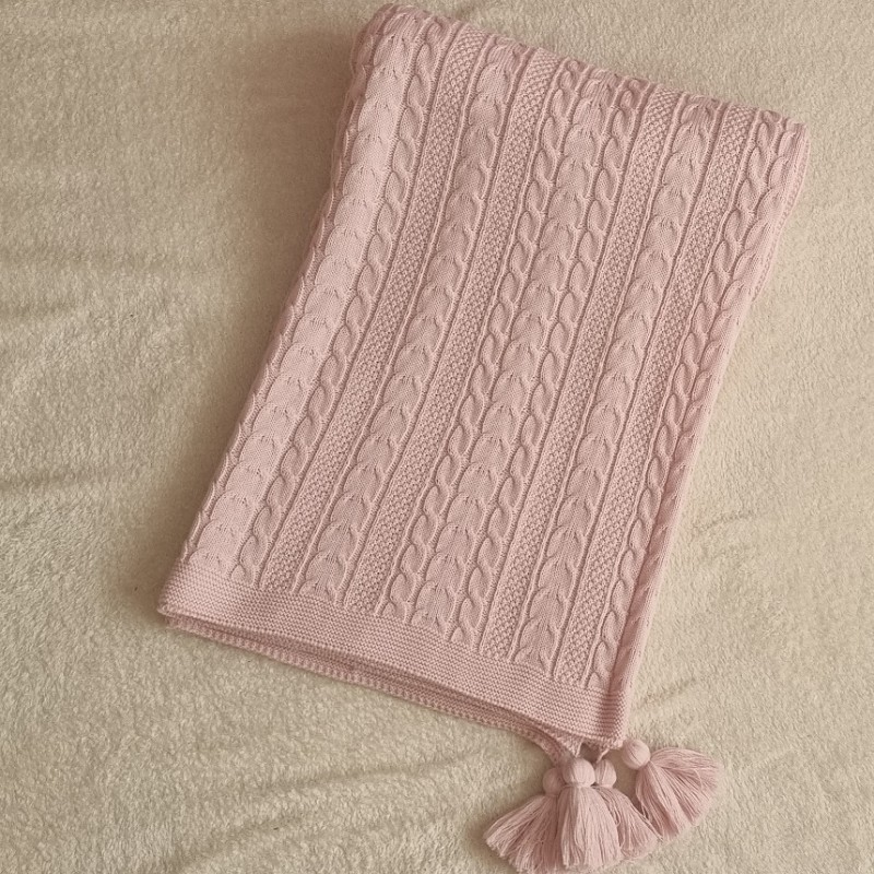 پتو بدون خز وبدون کلاه رنگ صورتی