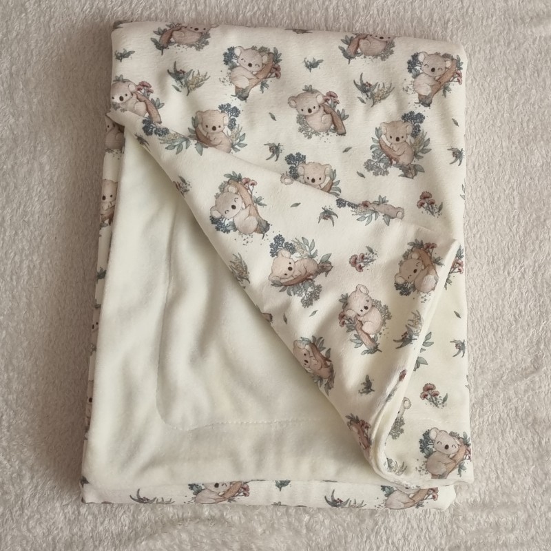 پتو مخمل طرح کوالا