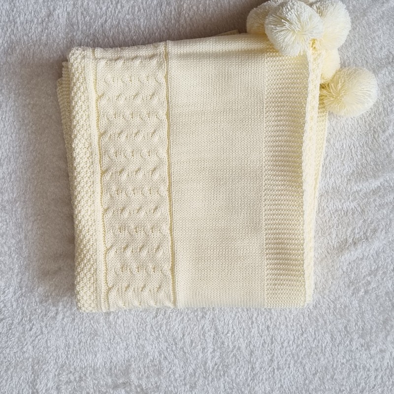 پتو بدون خز وبدون کلاه رنگ شیری