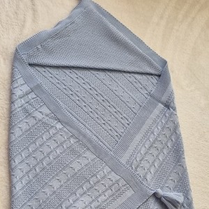 پتو نوزادی کلاهدار بدون خز