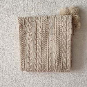 پتو بدون خز وبدون کلاه رنگ کرم