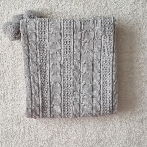 پتو بدون خز وبدون کلاه رنگ طوسی