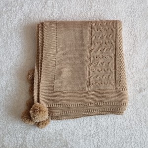 پتو بدون خز وبدون کلاه رنگ نسکافه ای