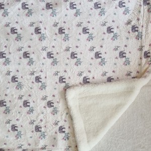 پتو مخمل طرح خرگوش بالن سوار