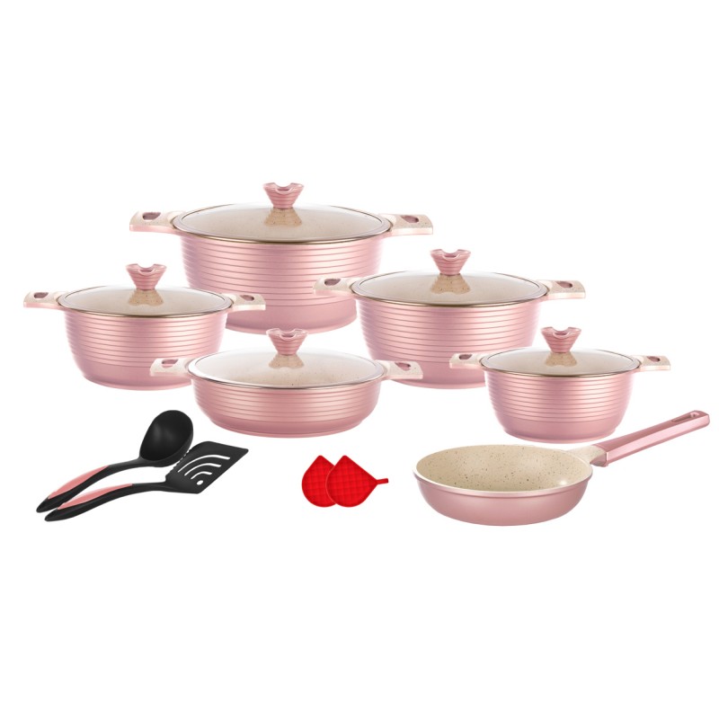 سرویس قابلمه ویکند ۱۵ پارچه مدل فلاور