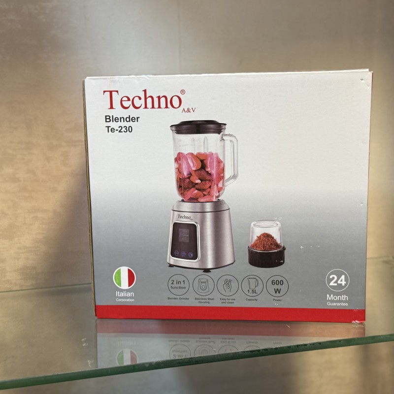 مخلوط کن و آسیاب کن 1500 میلی لیتر لیتری تکنو مدل  Te 230