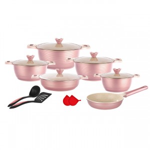 سرویس قابلمه ویکند ۱۵ پارچه مدل فلاور