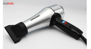 سشوار حرفه‌ای 1800 وات گوسونیک مدل GHD-229، موتور AC، وزن 892 گرم، دارای سری متمرکز‌کننده پهن با ویژگی حجم‌دهندگی، با قابلیت فناوری تولید یون، باد سرد