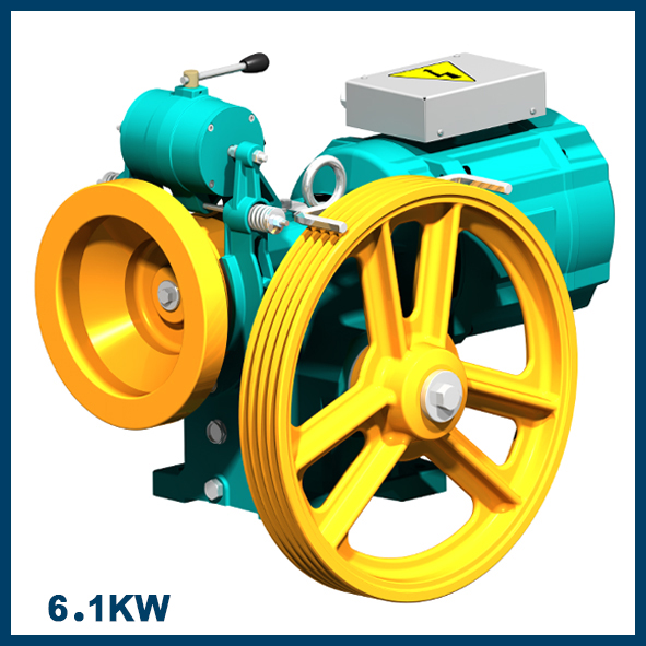 موتور آسانسور بهران مدل BL240 – موتور آسانسور6.1 کیلووات تک سرعته(3VF) -سرعت 1 m/s