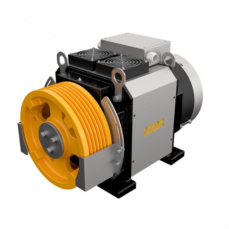 موتور آسانسور بهران گیرلس 5.6 کیلووات 10 نفره 800 کیلوگرم سرعت 1 متر بر ثانیه (8*6*32) BM320