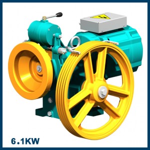 موتور آسانسور بهران مدل BL240 گیربکس – 6.1 کیلووات دو سرعته (AC2) -سرعت 1 m/s