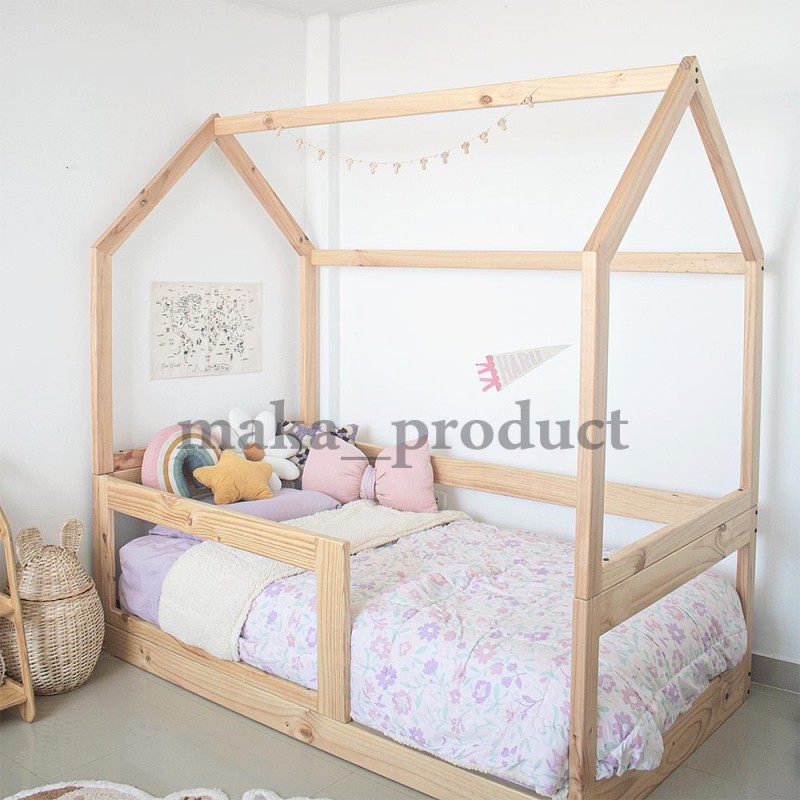 تخت خواب مونته سوری کودک کلبه