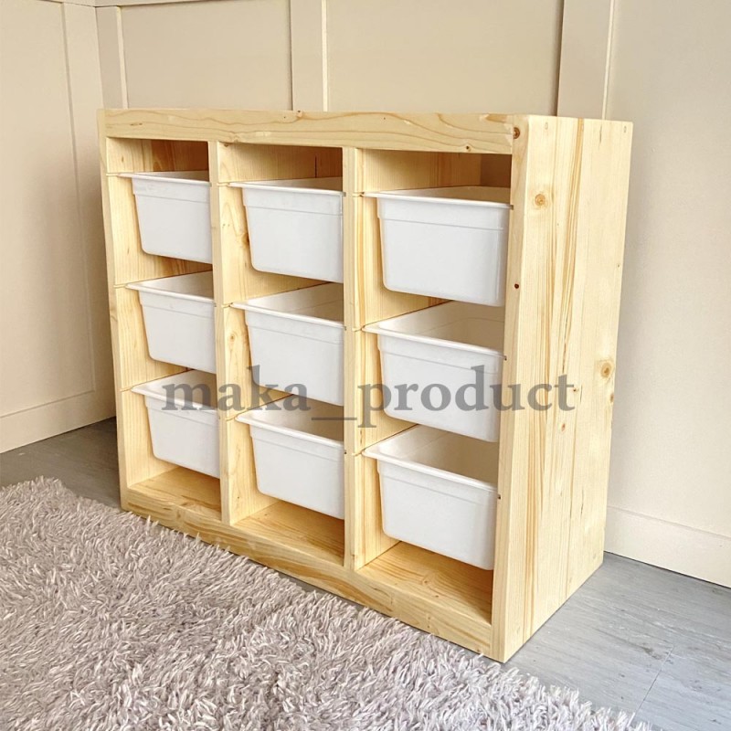باکس چوبی نظم دهنده اتاق کودک ایکیا مدل 9تایی TROFAST