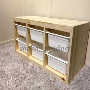 باکس چوبی نظم دهنده اتاق کودک ایکیا مدل 6تایی TROFAST