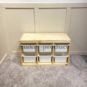 باکس چوبی نظم دهنده اتاق کودک ایکیا مدل 6تایی TROFAST
