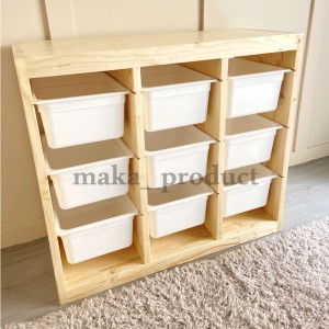 باکس چوبی نظم دهنده اتاق کودک ایکیا مدل 9تایی TROFAST