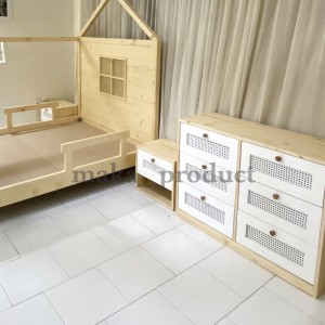 دراور چوبی کودک مدل رافیا