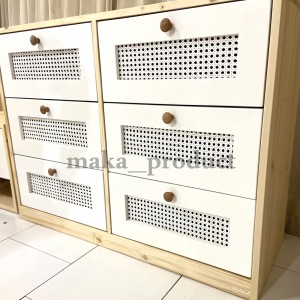 دراور چوبی کودک مدل رافیا