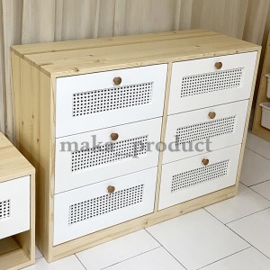 دراور چوبی کودک مدل رافیا