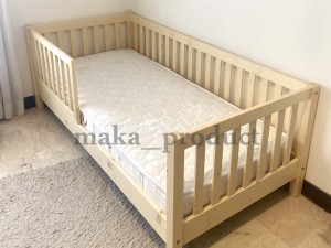 تخت کودک مونته‌سوری – طراحی ساده، ایمن و چوبی