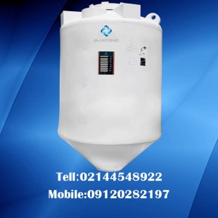 مخزن آب پلی اتیلن 2000 لیتری قیفی سه لایه