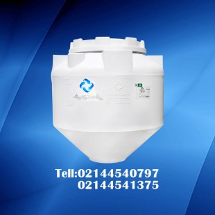 مخزن پلی اتیلن 1000 لیتری قیفی تک لایه