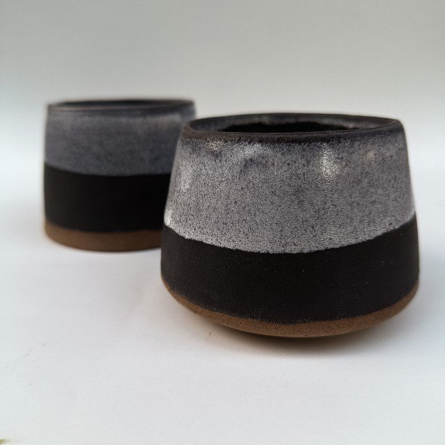 شات استون ور اسپرسو مشکی مات دست ساز مدل نیلو ست 6 عددی