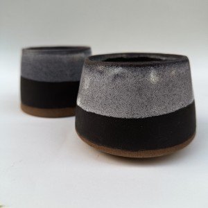 شات استون ور اسپرسو مشکی مات  دست ساز مدل نیلو ست 6 عددی