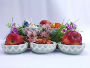 هفتسین سرامیکی دست ساز طرح  دریا